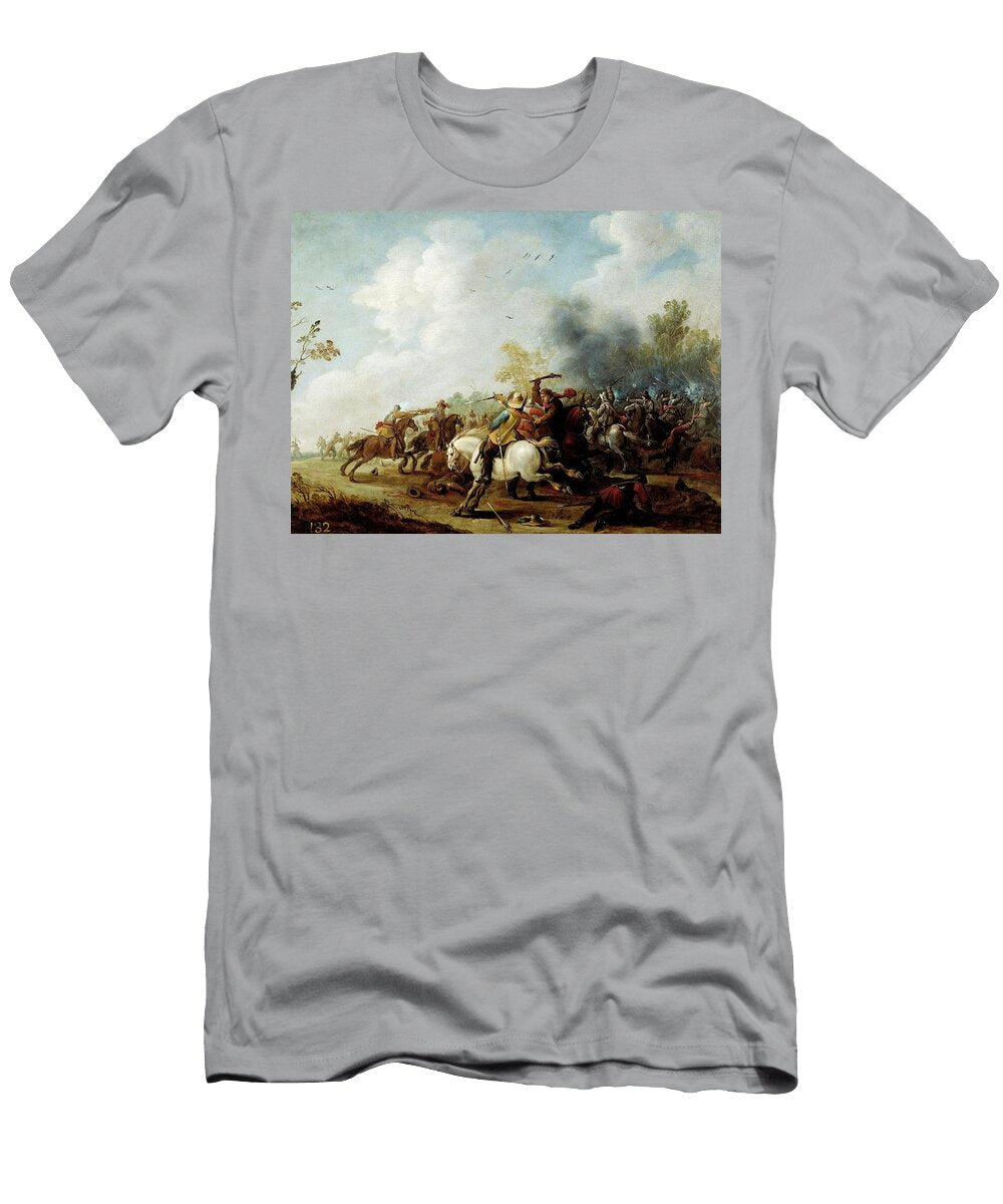 Pieter Meulener Choque De Caballeria 1649 Flemish School Pieter Meulener 1602 1654 T-Shirt