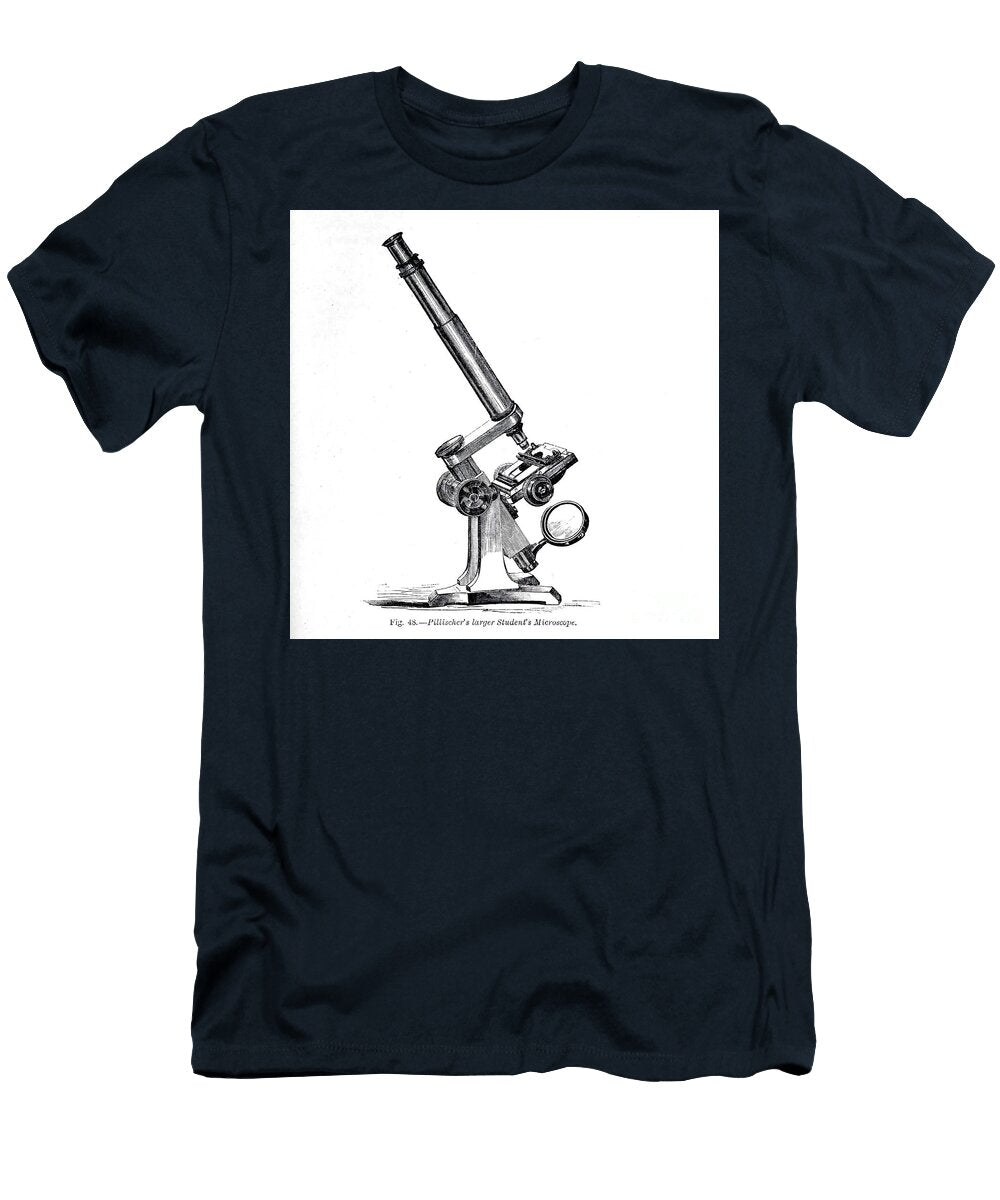 Pillischers Larger Students Microscope K1 Historic Illustrations T-Shirt
