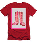 Pink Cowboy Boots with Stars Lcm Design Co T-Shirt