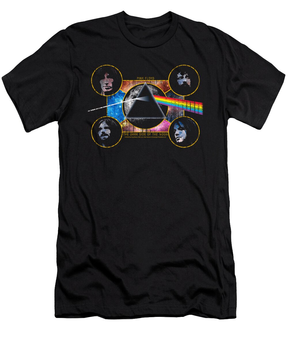 Pink Floyd English Rock Band Dark Side Heads Sienna Braim T-Shirt