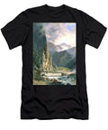 Plank Bridge in a Deep Gorge in the Caucasus Mountains Circa 1860 Luigi Premazzi T-Shirt
