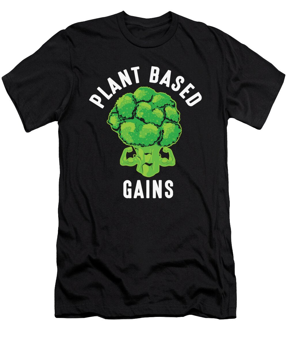 Plant Based Gains Vegan Bodybuilder Me T-Shirt
