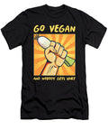 Plant Based Weightlifter Vegetarian Bodybuilder Go Vegan and Nobody Get Hurt Thomas Larch T-Shirt