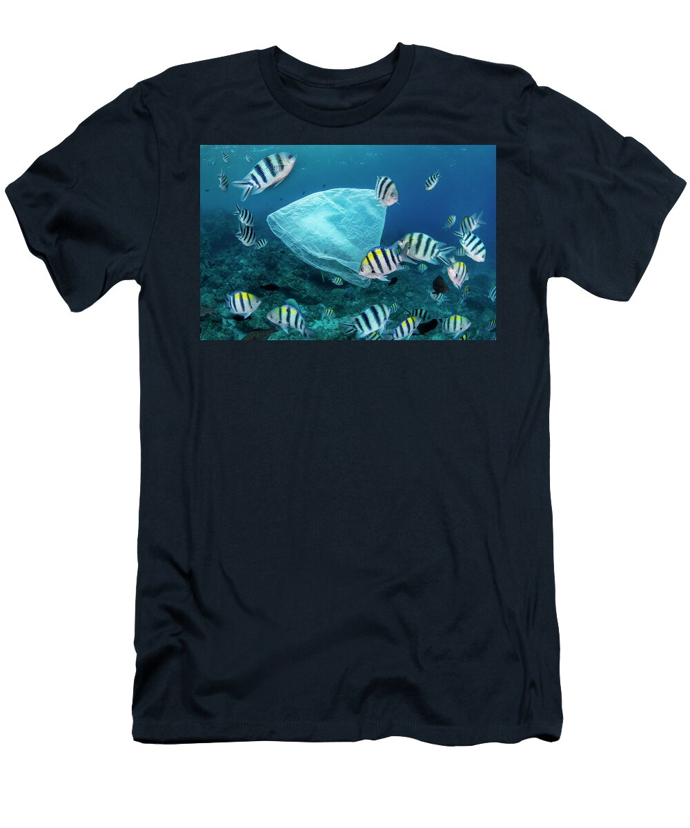 Plastic Waste in the Ocean Along with Indo Pacific Magnus Lundgren Wild Wonders of China Natureplcom T-Shirt