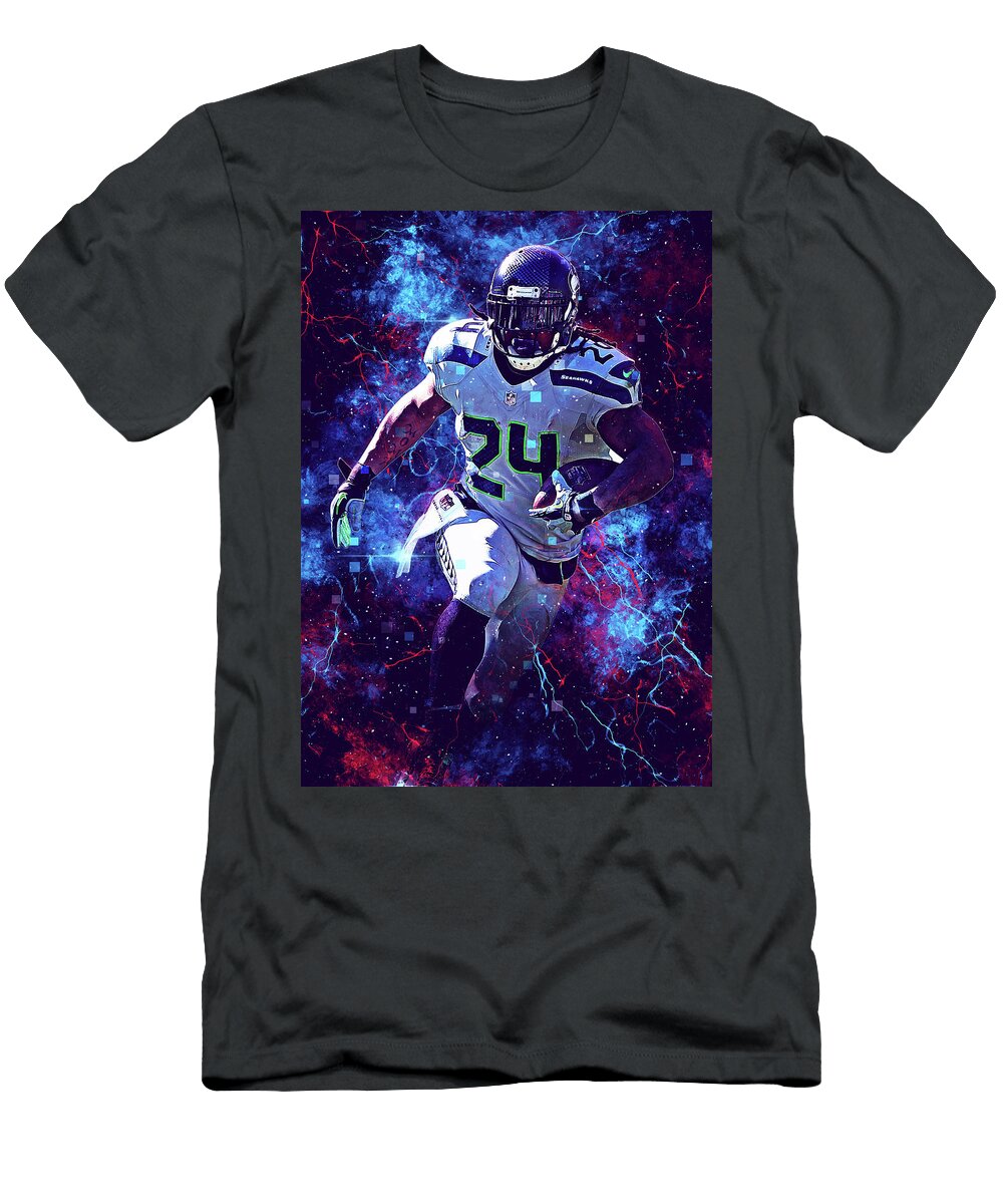 Player Seattle Seahawks Player Marshawn Lynch Marshawnlynch Marshawn Lynch Marshawnterrelllynch Mars Wrenn Huber T-Shirt