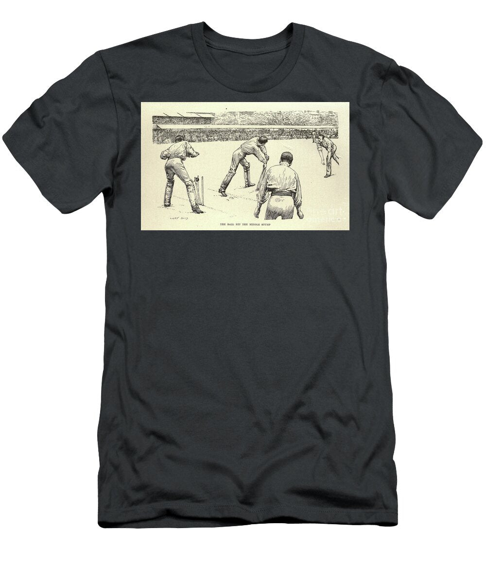 Playing Cricket G1 Historic Illustrations T-Shirt