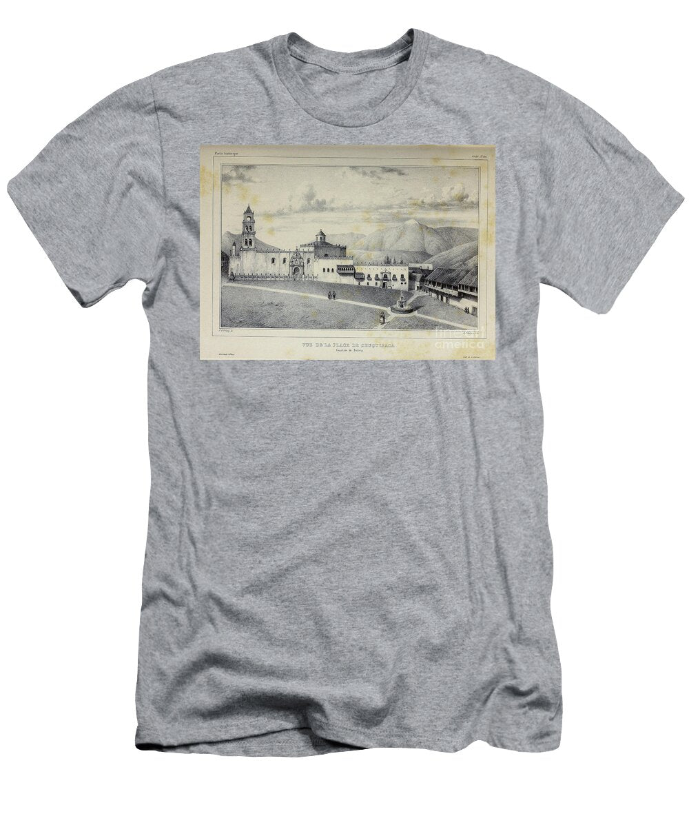 Plaza De Chuquisaca 1835 U1 Historic Illustrations T-Shirt