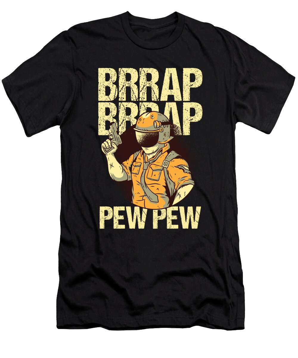 Police Officer Agent Law Cop Policeman Gift Brrap Brrap Pew Pew Thomas Larch T-Shirt