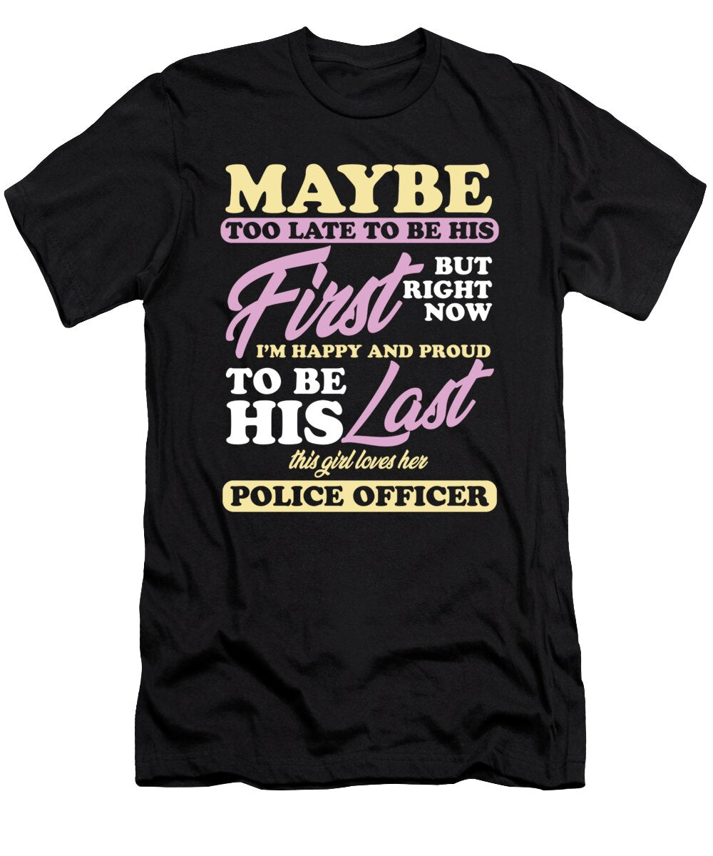 Police Officer Girl Wife Cop Policeman Gift Thomas Larch T-Shirt