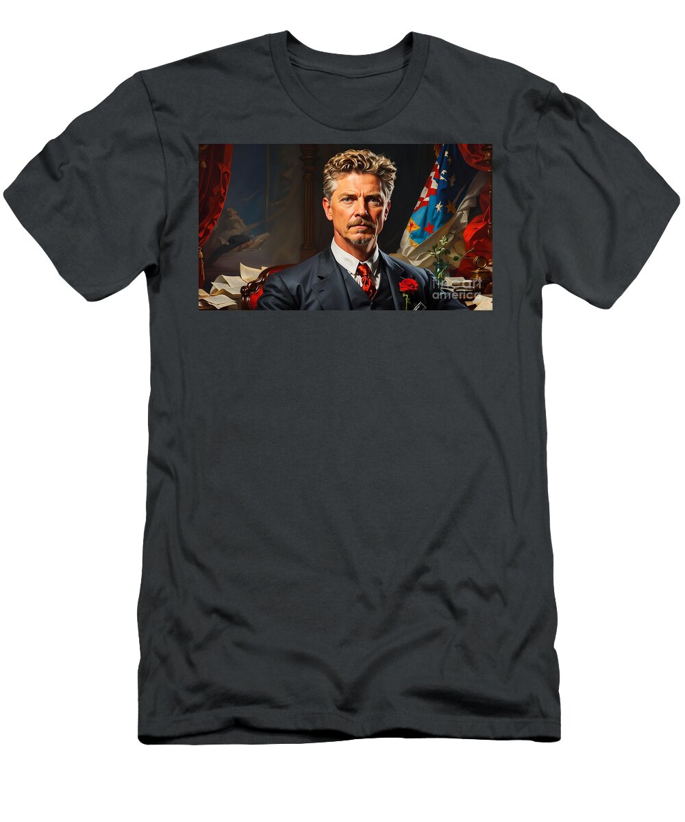 Political Irony Ambrose Bierces Wit on Public Affairs and Private Gain Pablo Avanzini T-Shirt