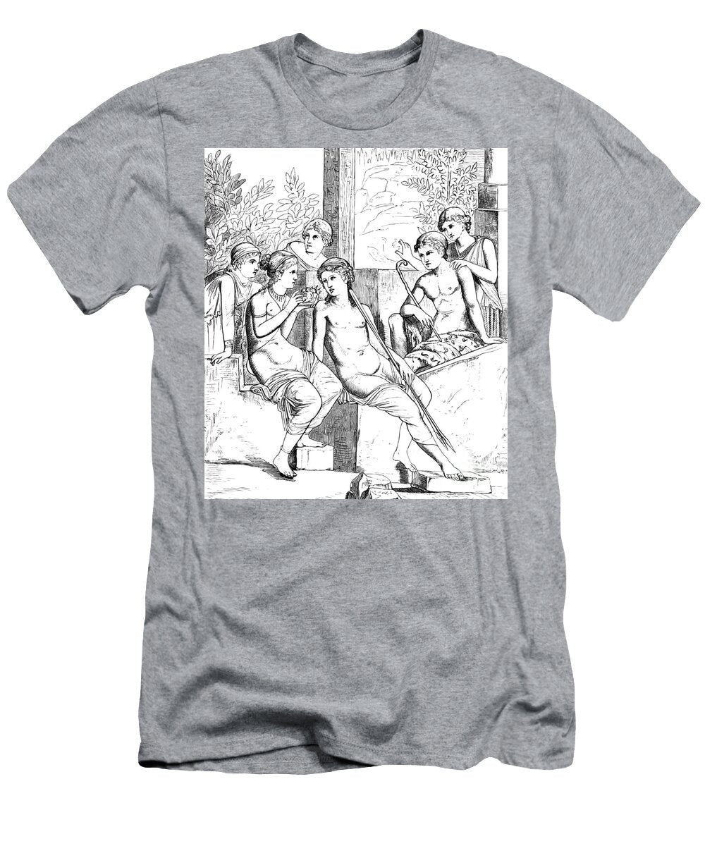 Pompeian Painting of Hellenic Style E1 Historic Illustrations T-Shirt