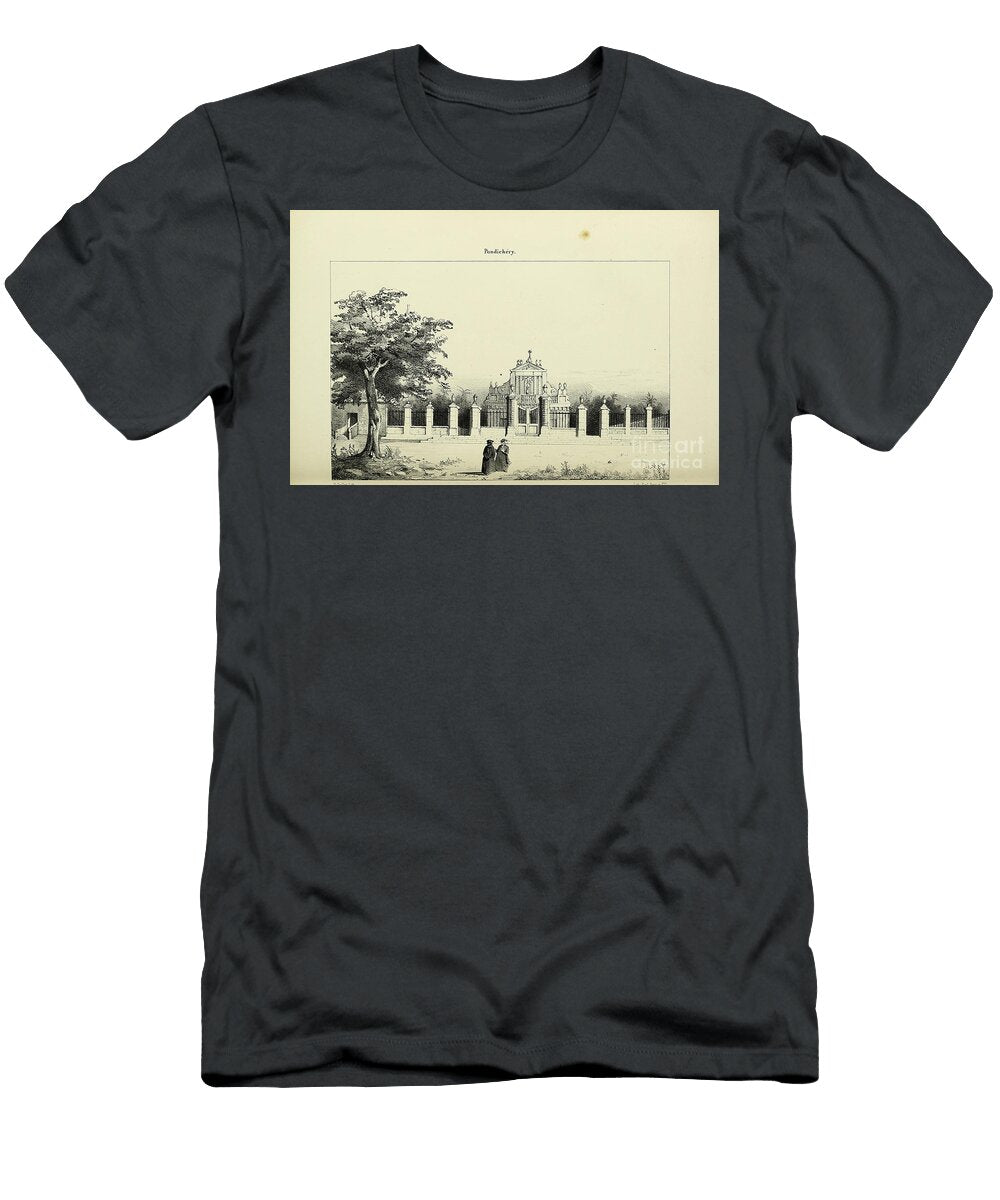 Pondicherry Here As Pondichery India 1843 R2 Historic Illustrations T-Shirt