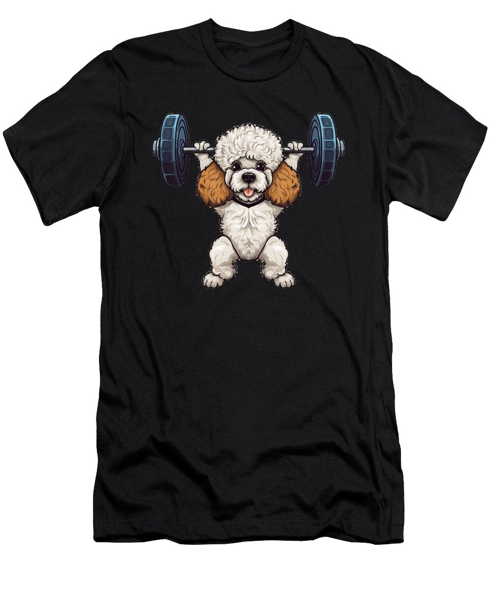 Poodle Dog Powerlifting Weightlifting Gym Dh Bubble T-Shirt