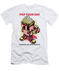 Pop Your Day Up Popcorn Lover Gift for Him Her Cinephile Clever Pun Funny Gift Ideas T-Shirt