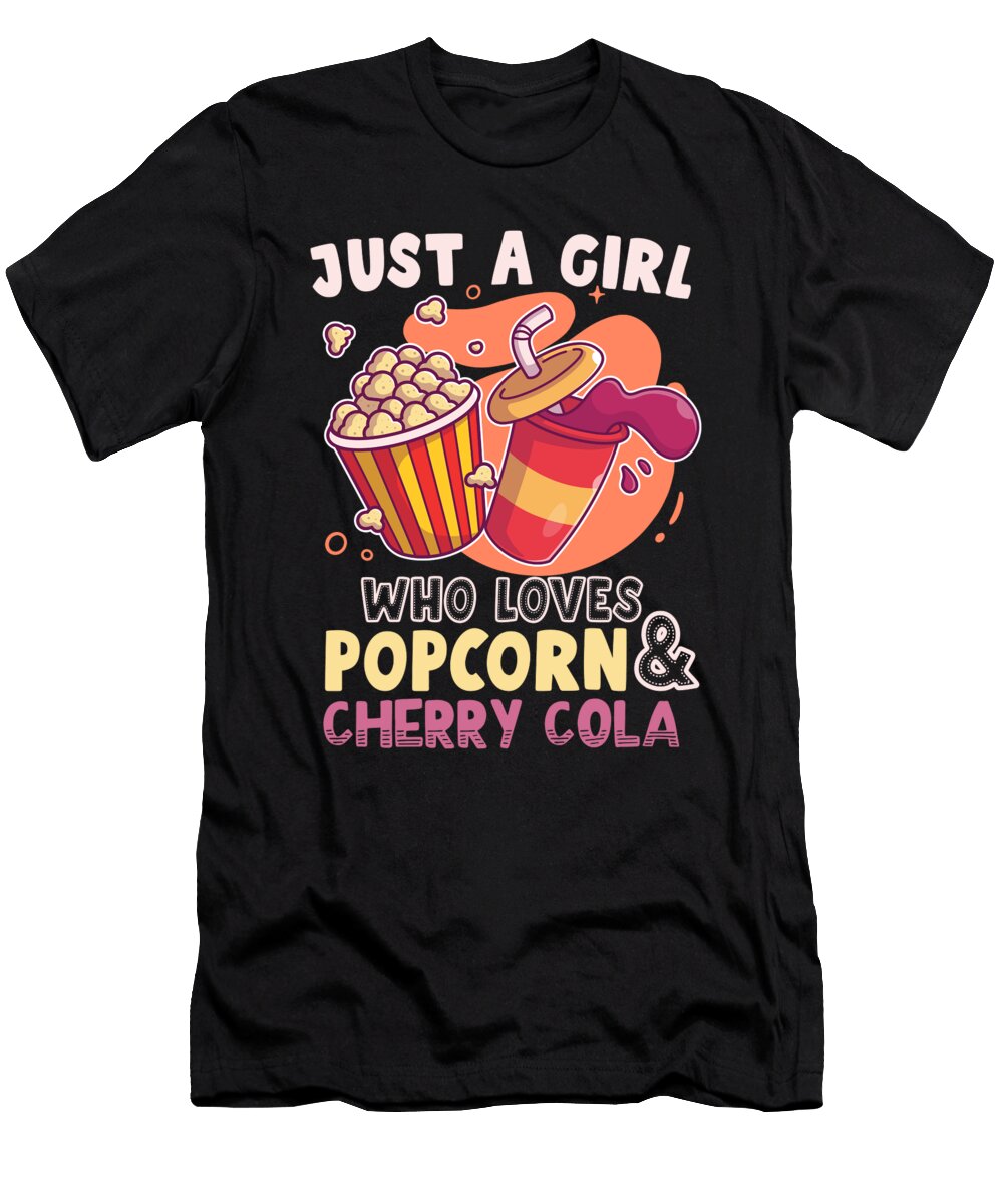 Popcorn and Cherry Cola Girl Me T-Shirt