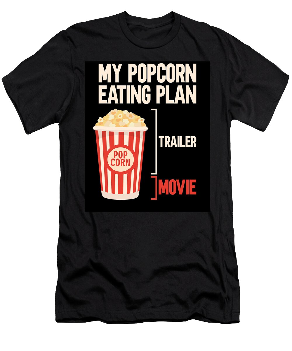Popcorn Bucket Funny Movie Me T-Shirt