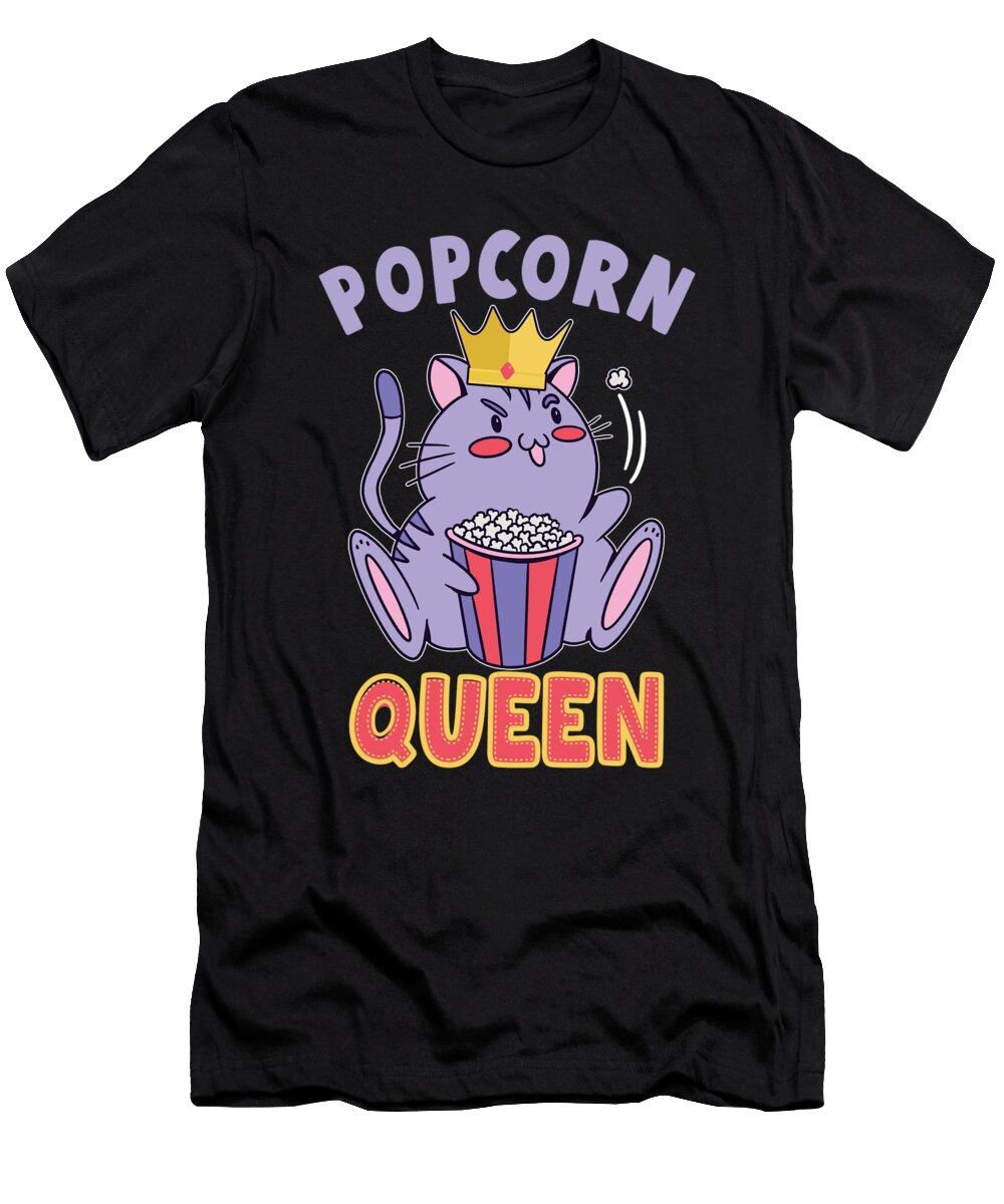 Popcorn Cat Queen Me T-Shirt