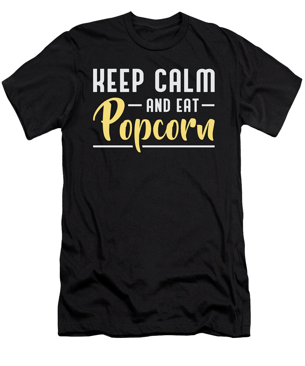 Popcorn Day Cinema Movie Snack Keep Calm Gift Idea Tshirtconcepts Marvin Poppe T-Shirt