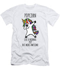 Popcorn Funny Unicorn Dabbing Gift Like a Normal Pop But More Awesome Funnygiftscreation T-Shirt