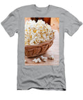 Popcorn in Basket of Wickerwork Arletta Cwalina T-Shirt