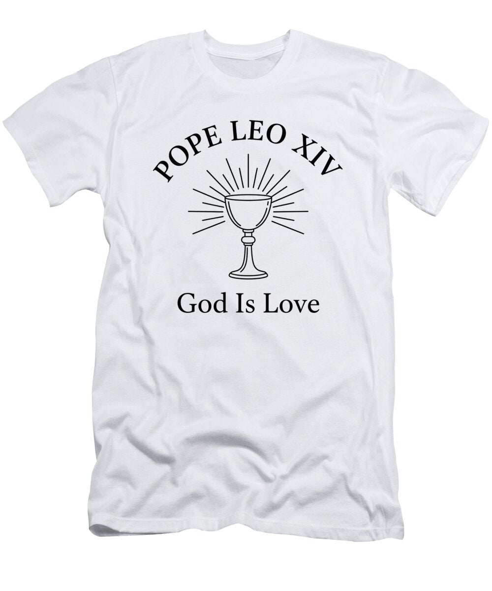 Pope Leo Xiv Chalice Emblem Viral Guy T-Shirt