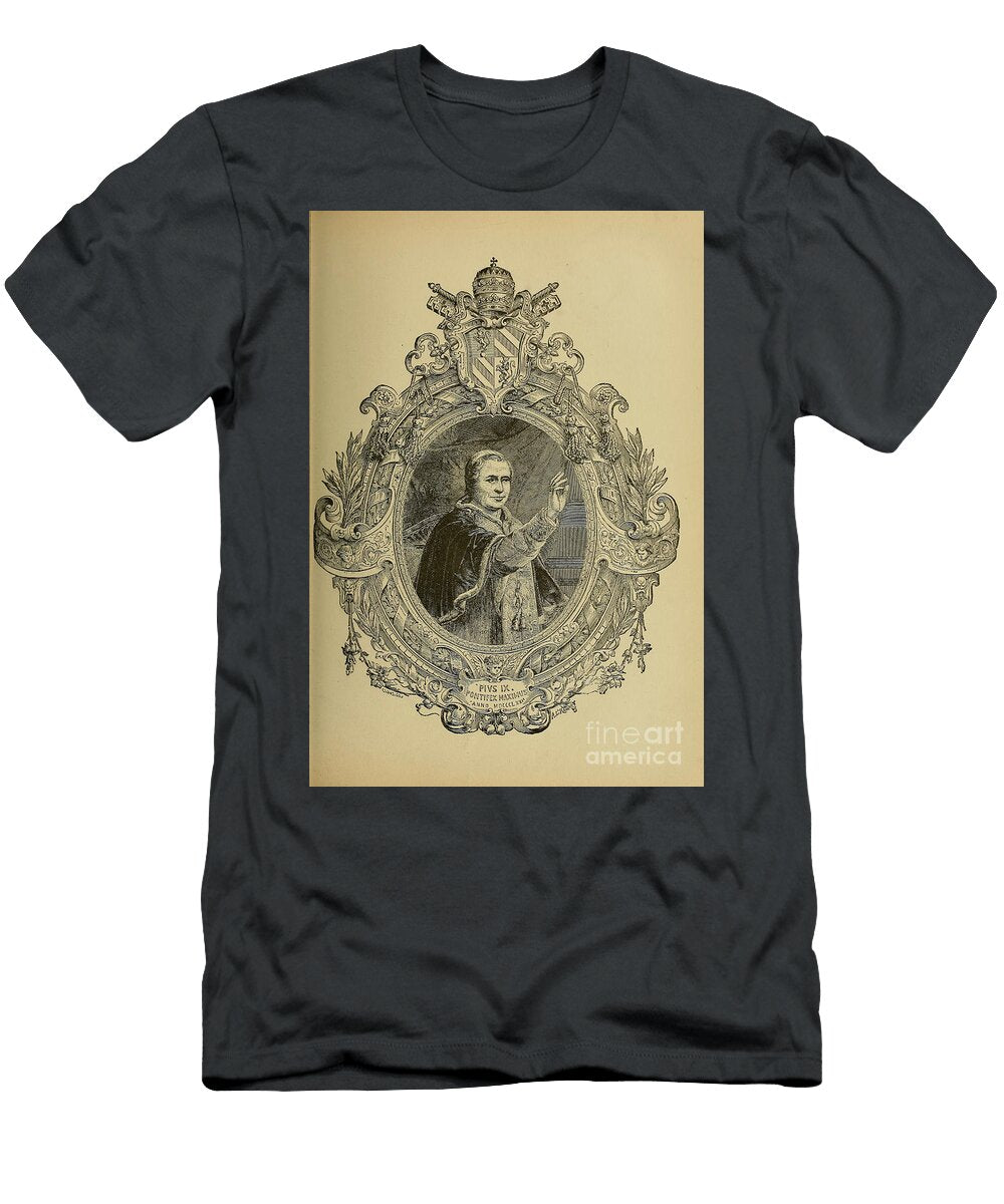 Pope Pius Ix F1 Historic Illustrations T-Shirt