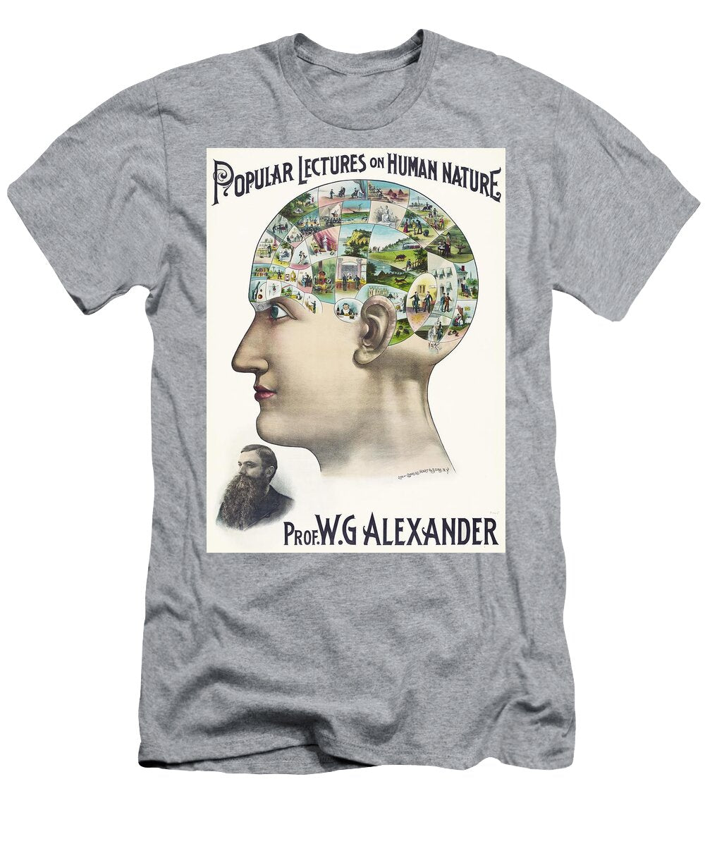 Popular Lectures on Human Nature a Book Cover By an Unknown Artist Referencing Prof Wg Alexander Artprints T-Shirt
