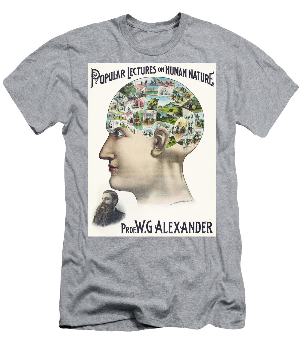 Popular Lectures on Human Nature a Book Cover By an Unknown Artist Referencing Prof Wg Alexander Les Classics T-Shirt