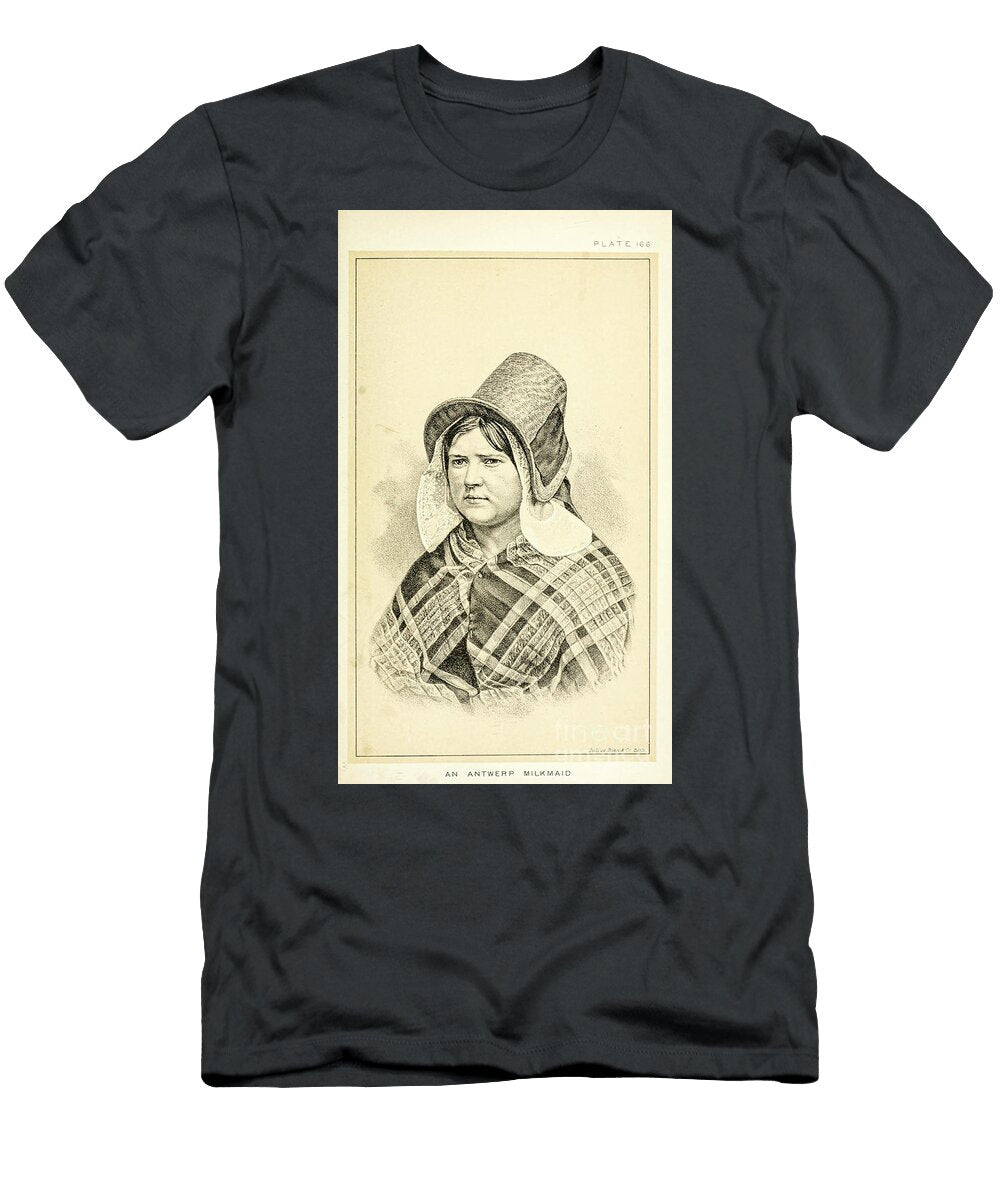 Portrait of a Antwerp Milkmaid Q1 Historic Illustrations T-Shirt