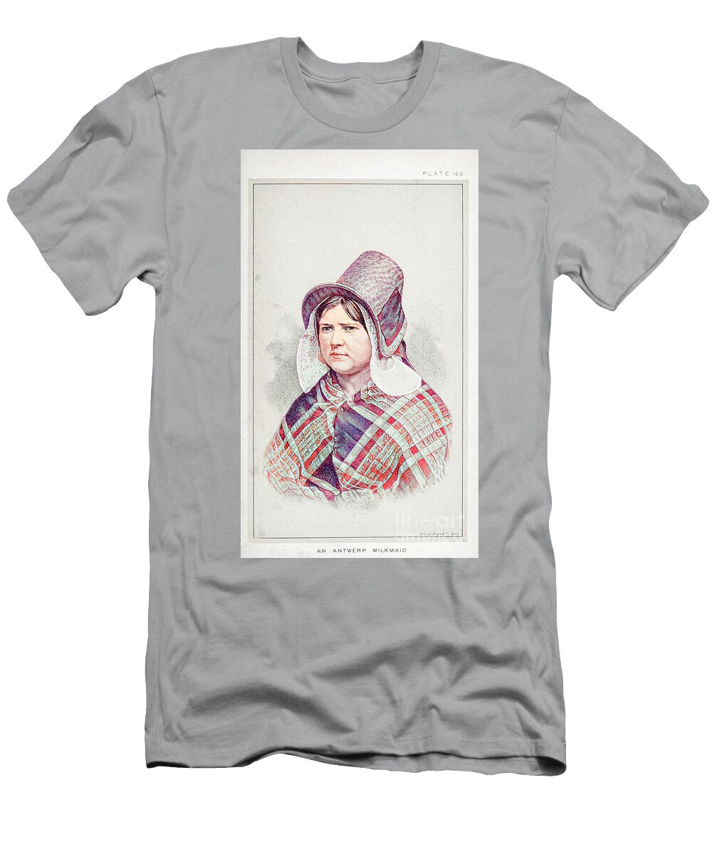 Portrait of a Antwerp Milkmaid R1 Historic Illustrations T-Shirt