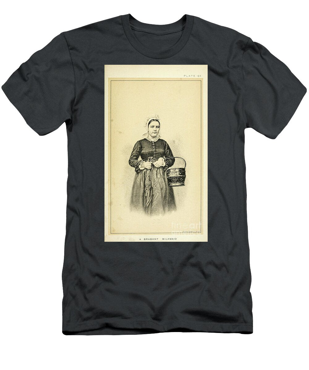 Portrait of a Brabant Milkmaid Q1 Historic Illustrations T-Shirt