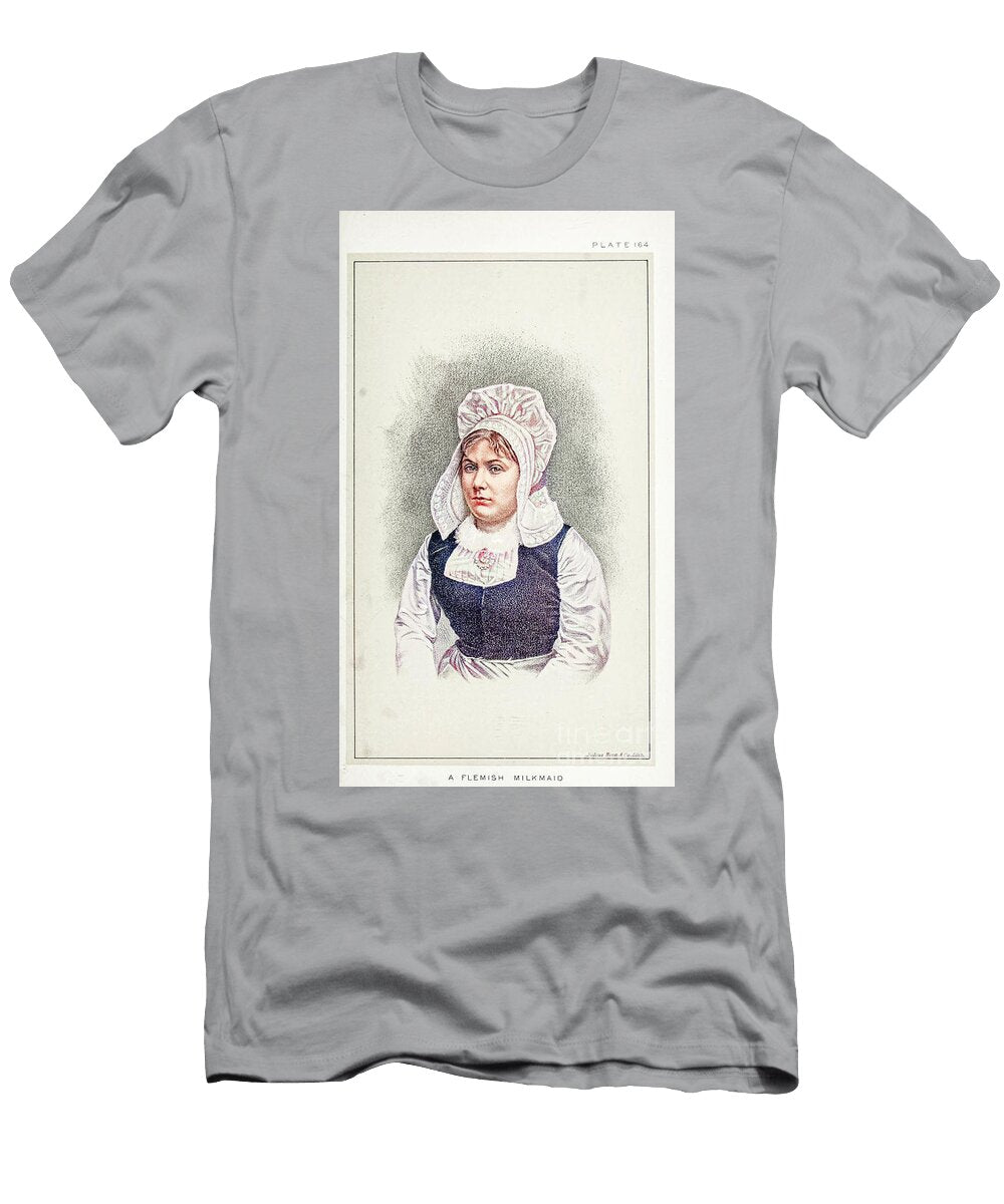 Portrait of a Flemish Milkmaid R1 Historic Illustrations T-Shirt