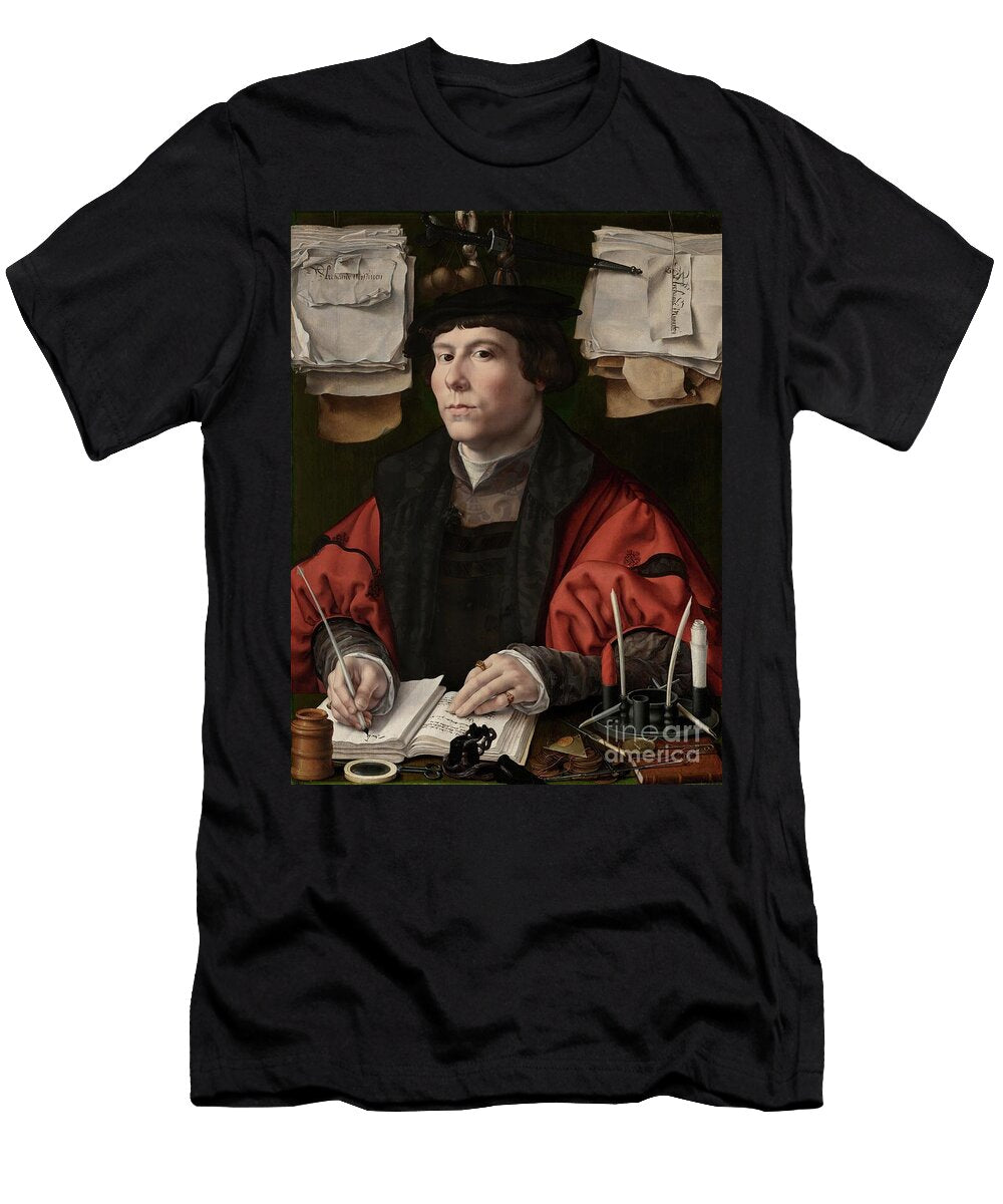 Portrait of a Man Possibly Jan Snoeck Elara Brush T-Shirt