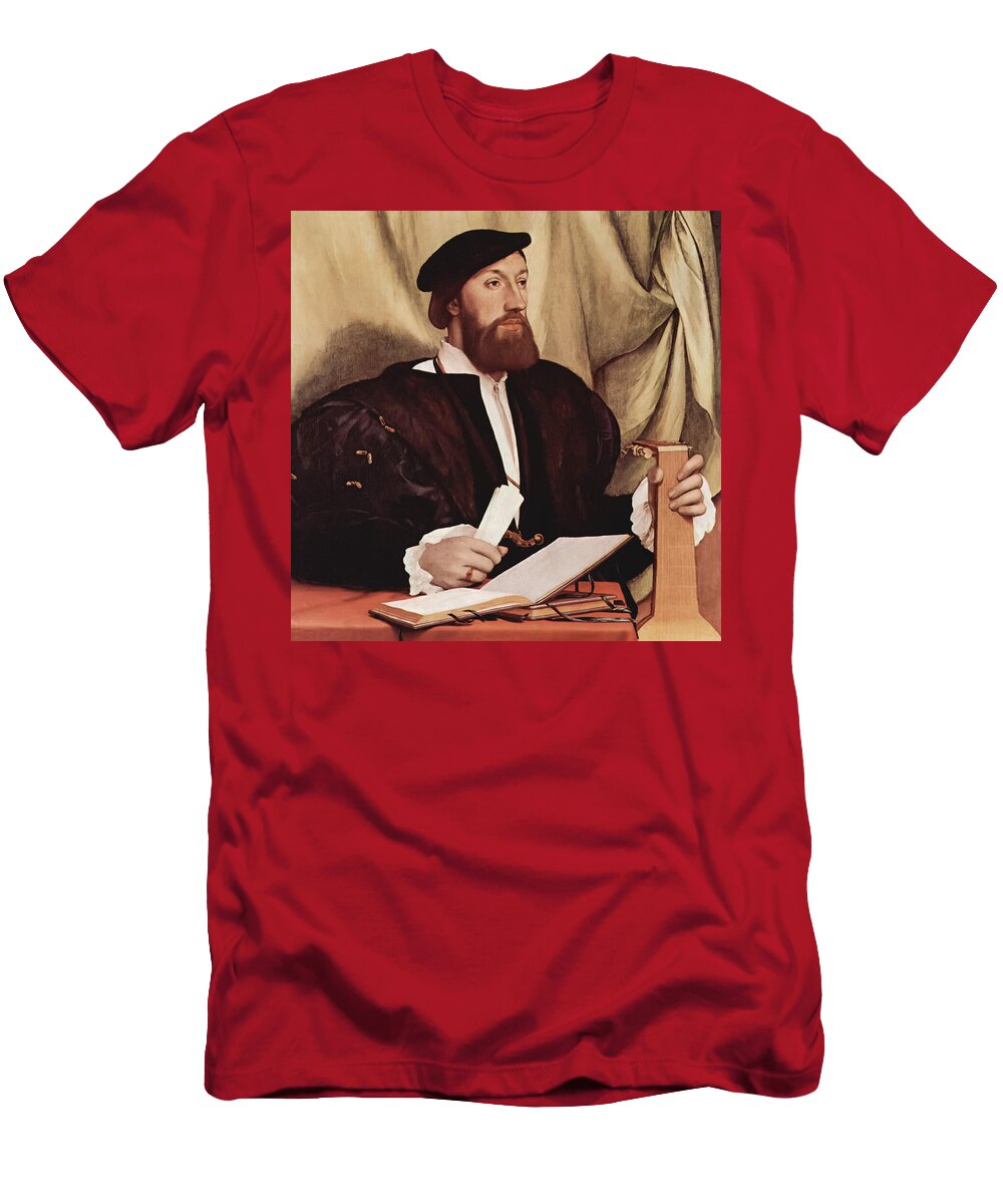 Portrait of a Man with a Lute By Hans Holbein the Luxury Art Collection T-Shirt
