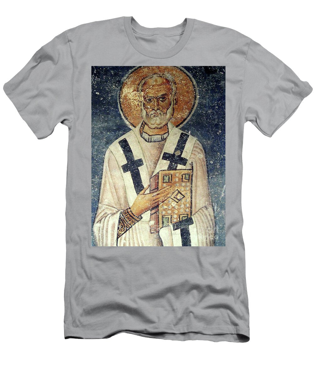 Portrait of a Patriarch Fresco Macedonian School T-Shirt