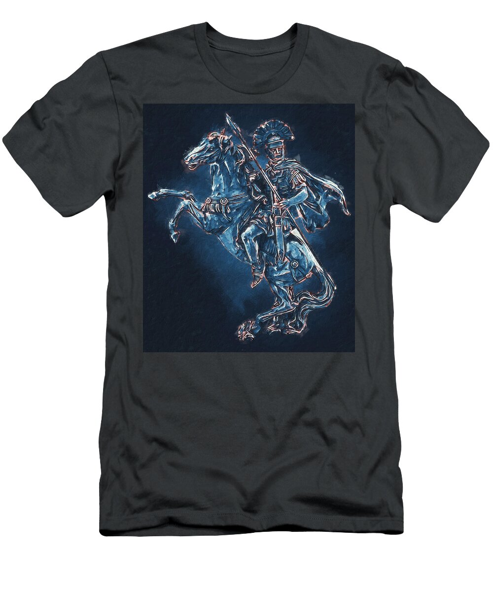 Portrait of a Roman Legionary 52 Am Fineartprints T-Shirt