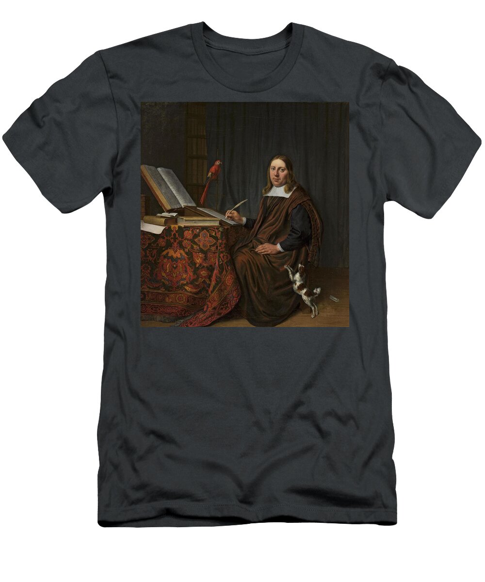 Portrait of a Scholar Hendrik Martenszoon Sorgh T-Shirt