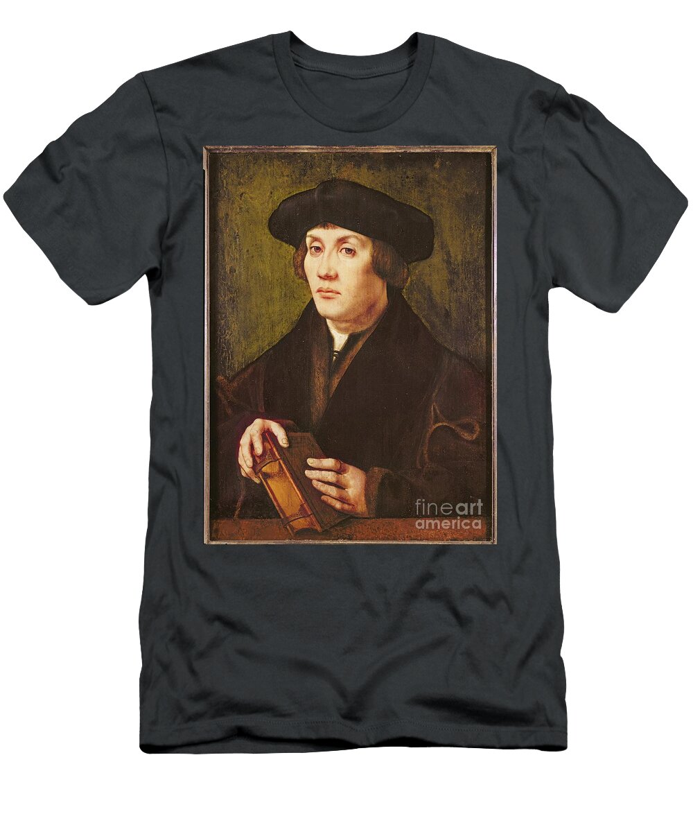 Portrait of a Scholar Jan Gossaert T-Shirt