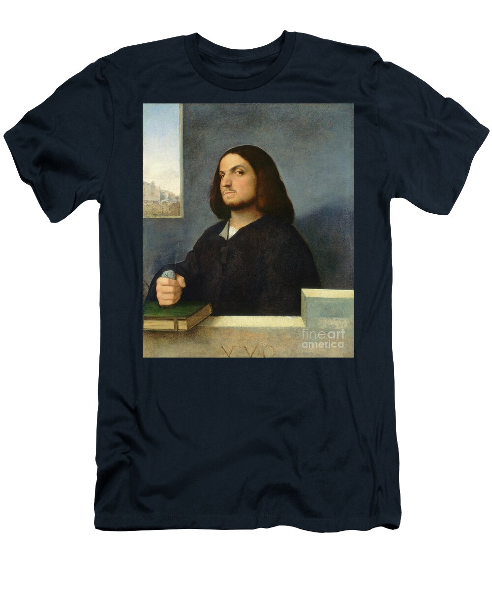 Portrait of a Venetian Gentleman C1510 Oil on Canvas Giorgione T-Shirt