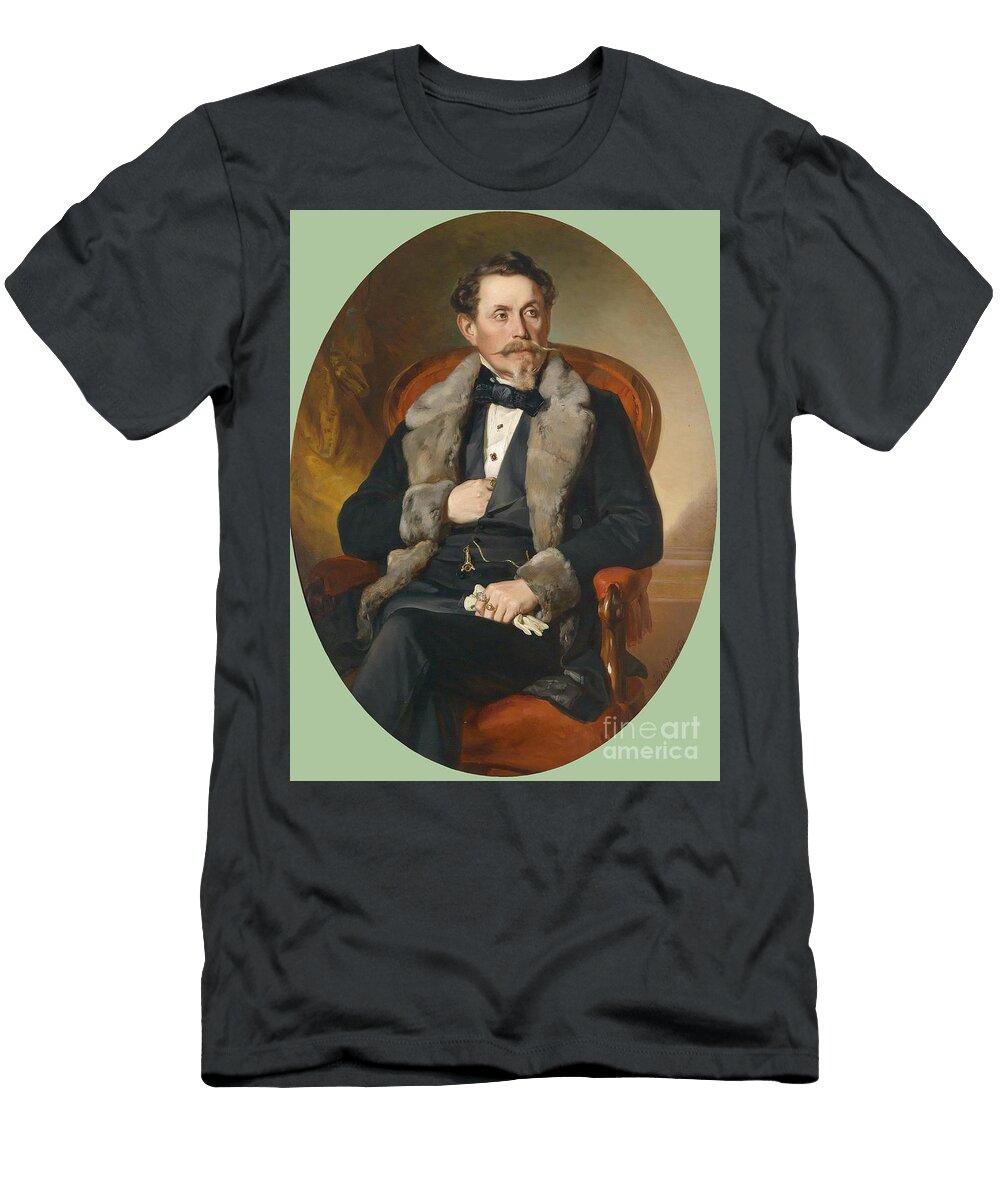 Portrait of Alois Reitter in a Red Armchair Josef Plank T-Shirt