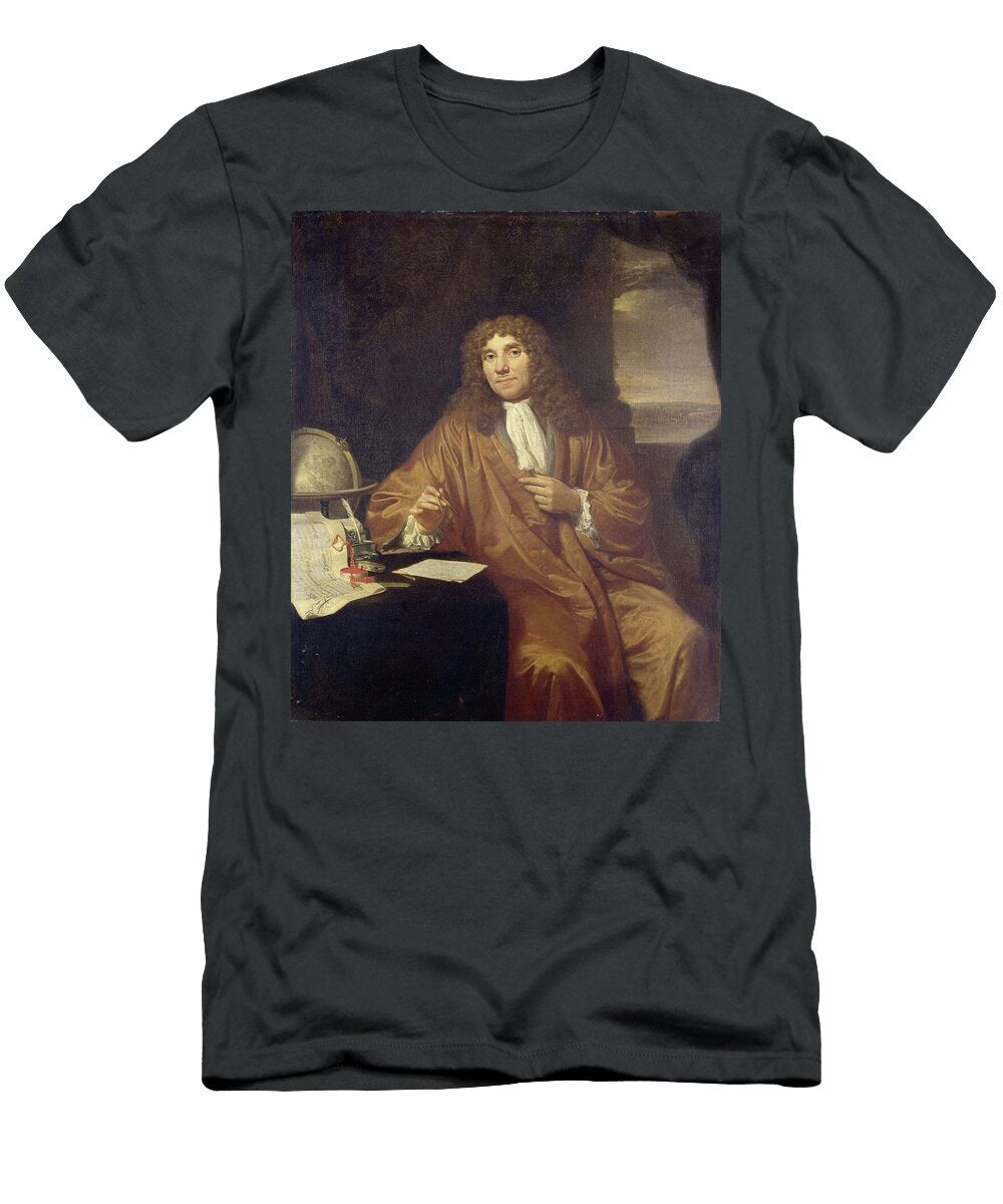 Portrait of Anthonie Van Leeuwenhoek Natural Philosopher and Zoologist in Delft Jan Verkolje T-Shirt