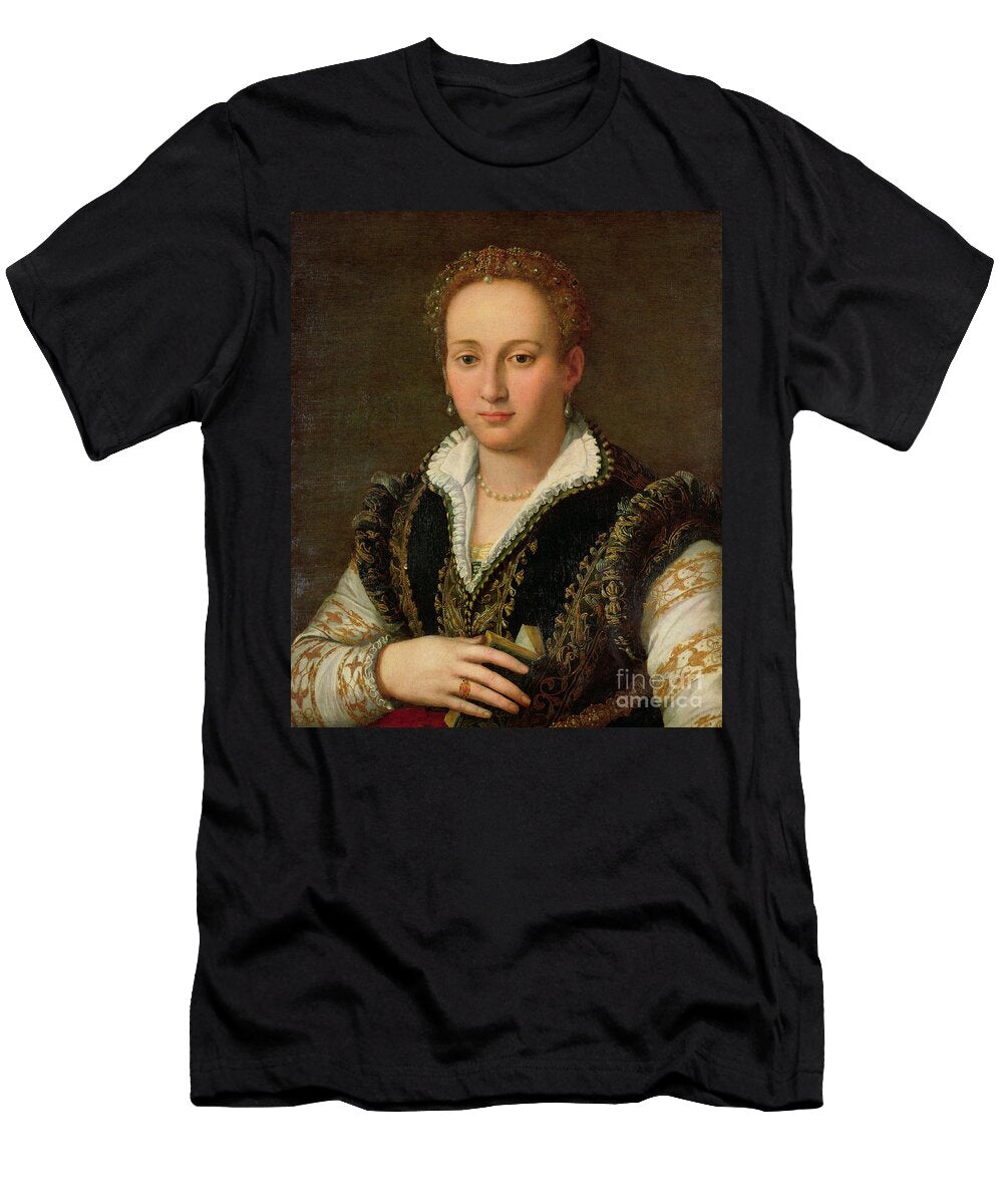 Portrait of Bianca Cappello D1582 Circa 1578 87 Alessandro Allori T-Shirt