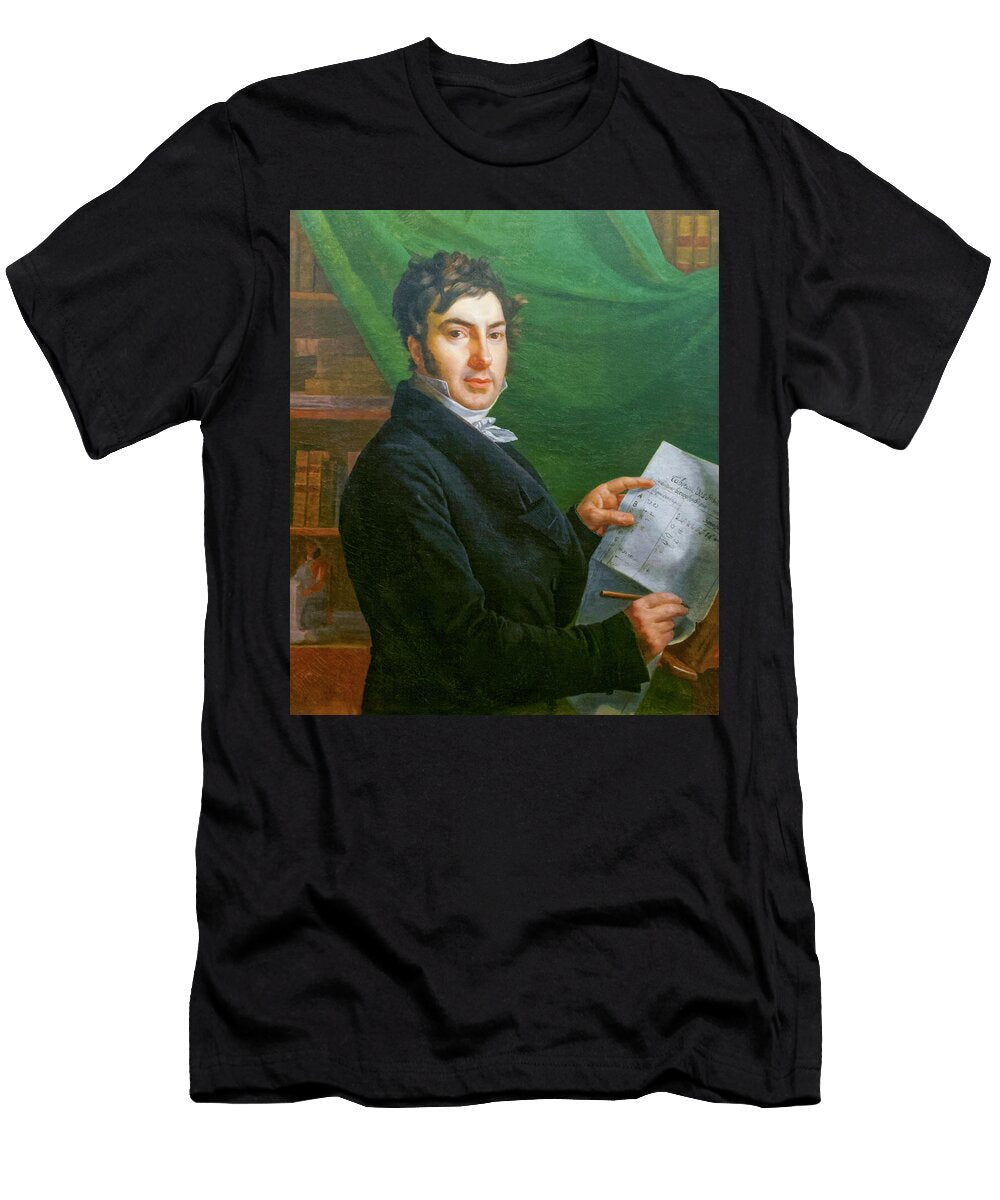 Portrait of Champollion the Younger By Victorine Angelique Amelie Rumilly 1823 Victorine Angelique Amelie Rumilly T-Shirt