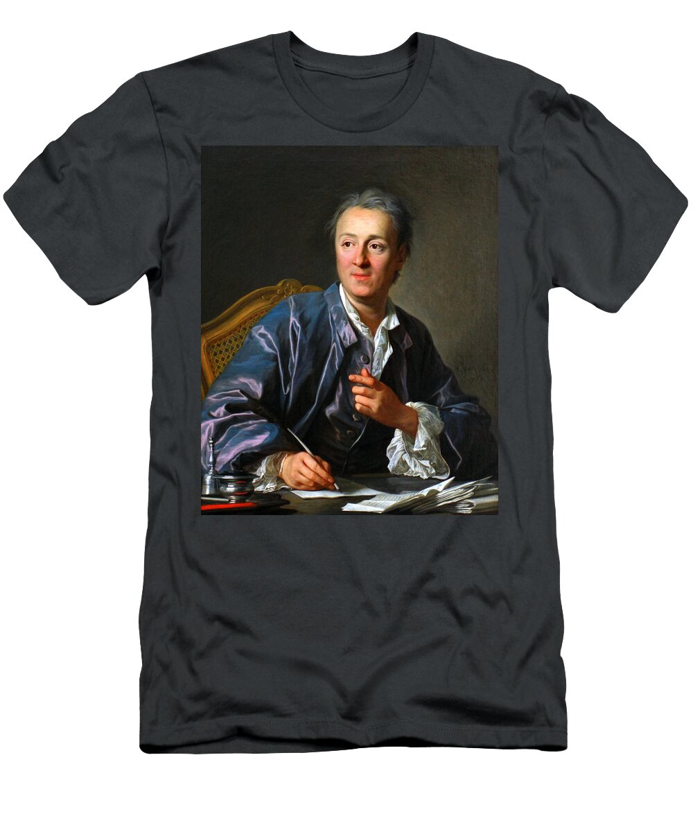 Portrait of Denis Diderot Mango Art T-Shirt
