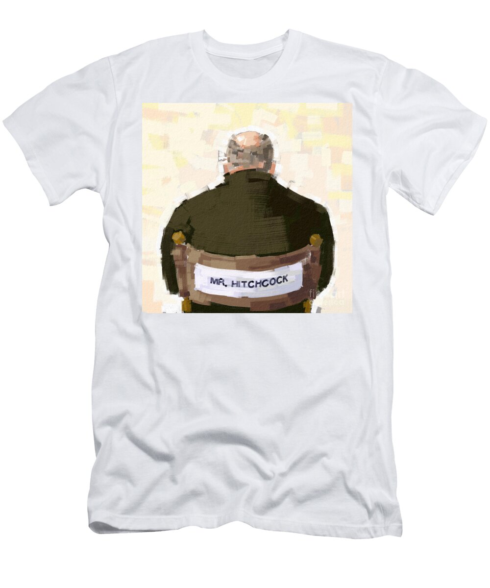Portrait of Director Alfred Hitchcock 2023 Alessandro Lonati T-Shirt