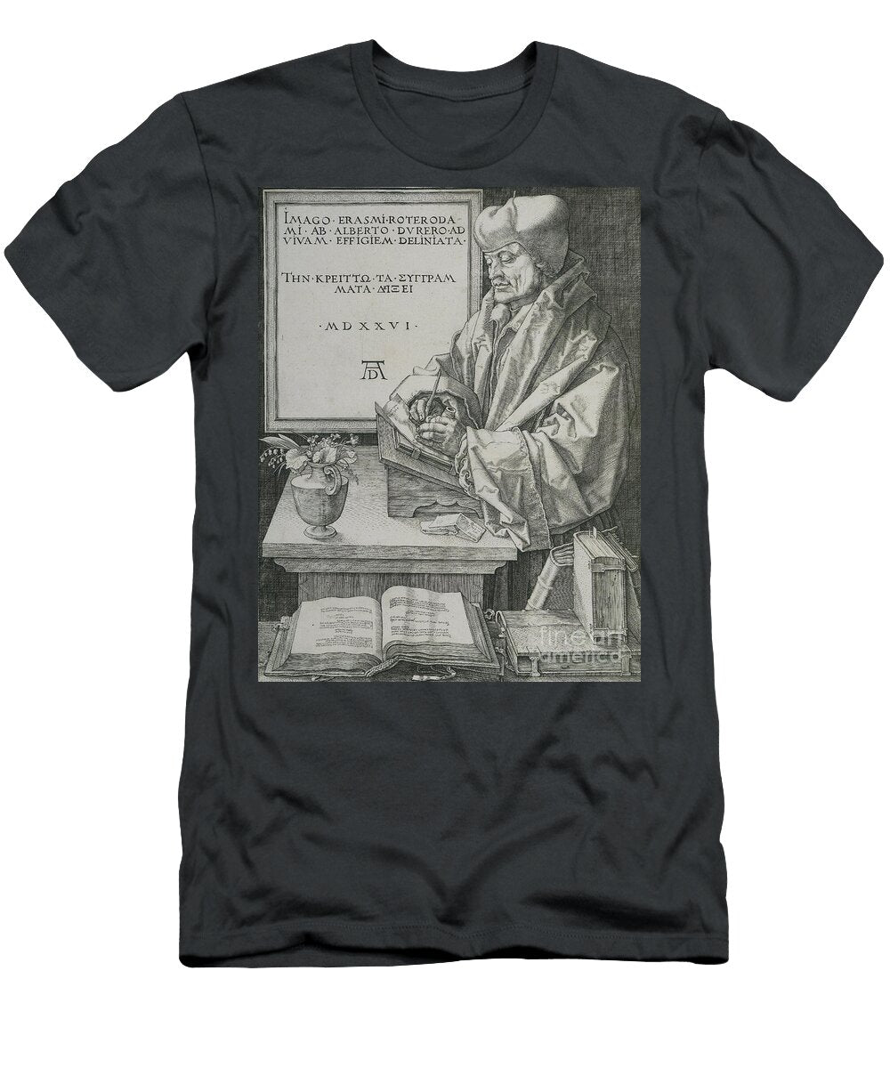 Portrait of Erasmus 1526 Engraving Albrecht Drer or Duerer T-Shirt