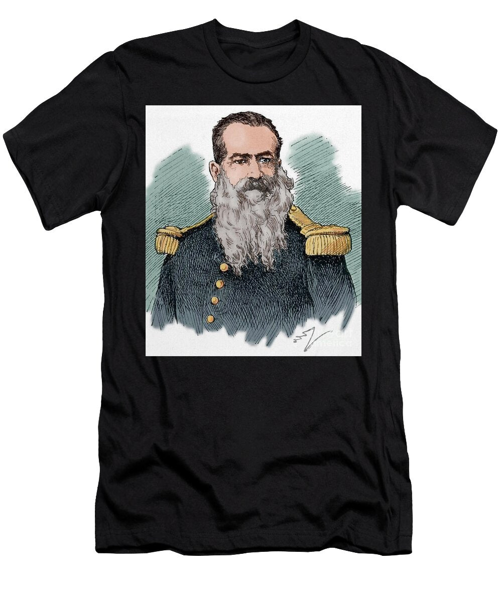 Portrait of General Jose Calixto Mendizabal Aparicio Guatemalan Politician Coloured Unknown Artist T-Shirt