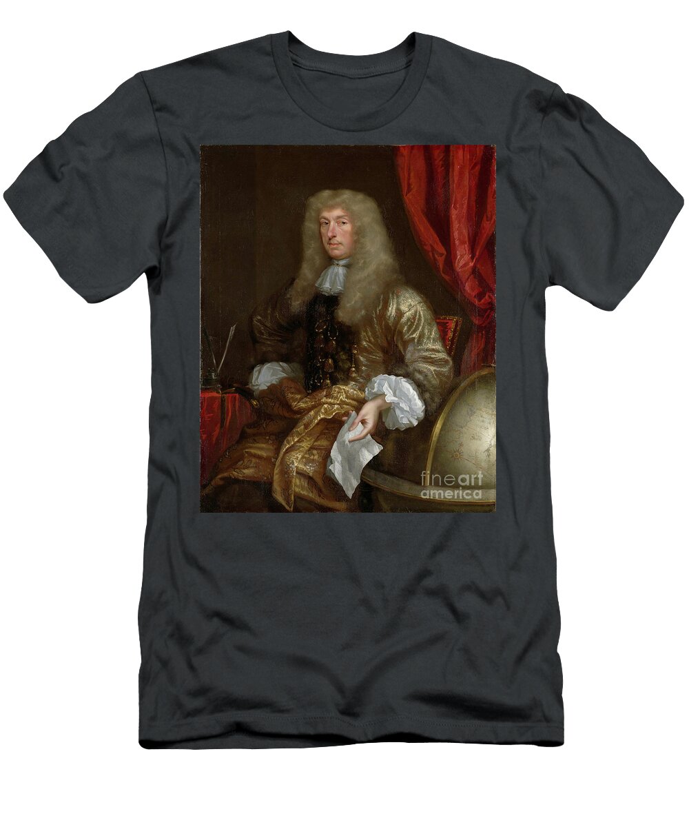 Portrait of Jean Chardin X4 Historic Illustrations T-Shirt