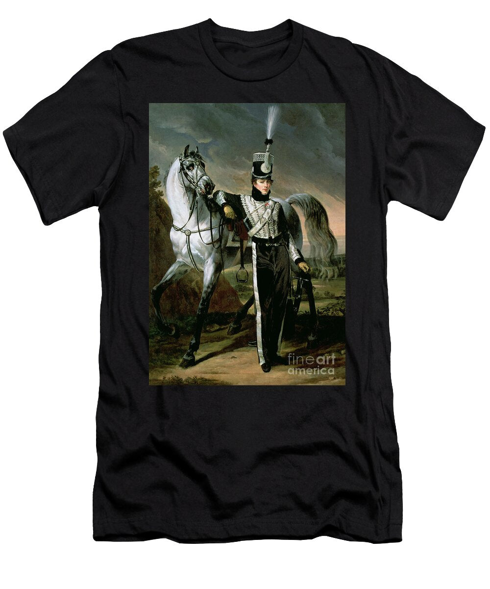 Portrait of Louis Eugene Detchegoyen a Cavalry Officer 1810 Baron Antoine Jean Gros T-Shirt