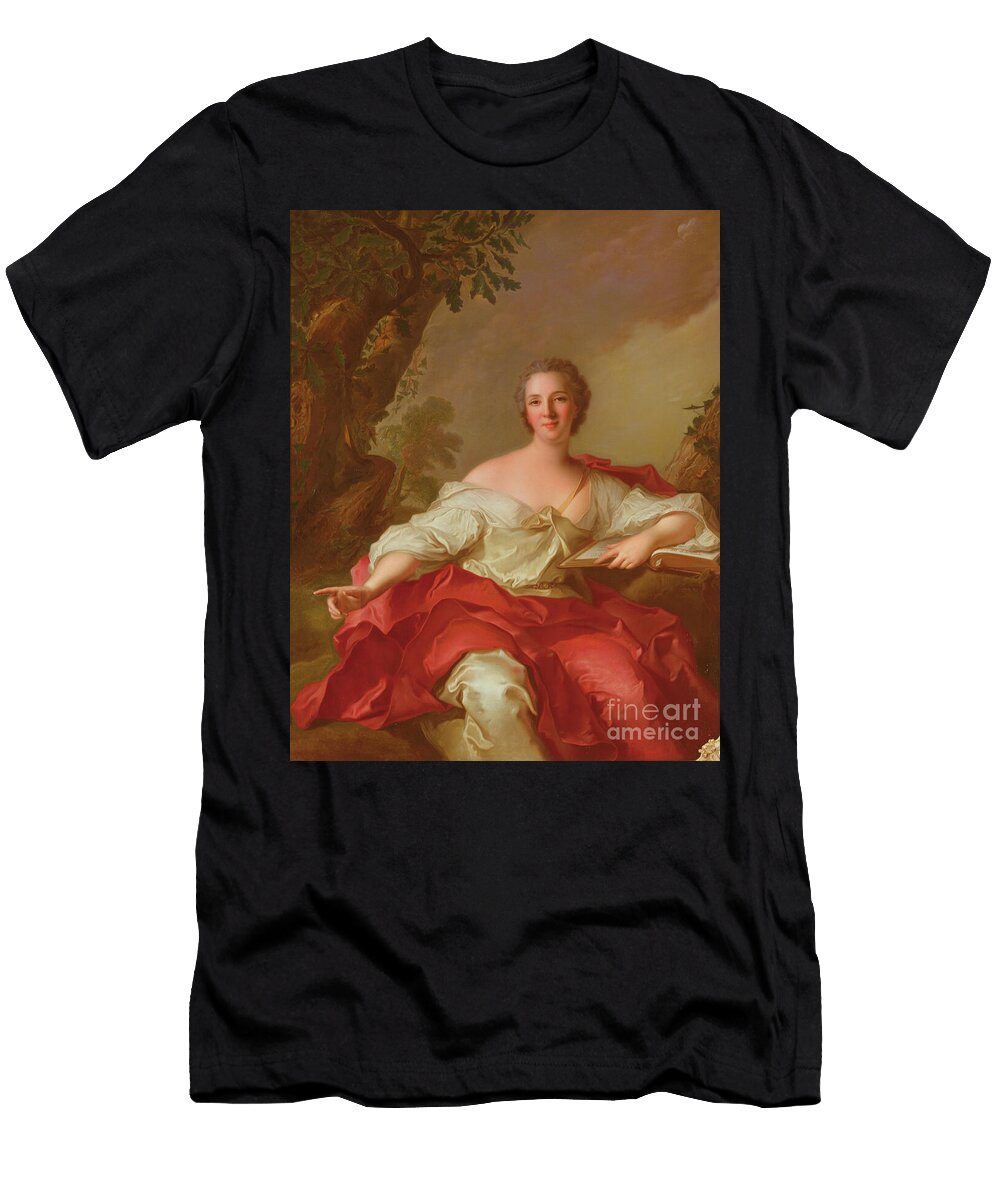 Portrait of Madame Geoffrin 1699 1777 1738 Jean Marc Nattier T-Shirt